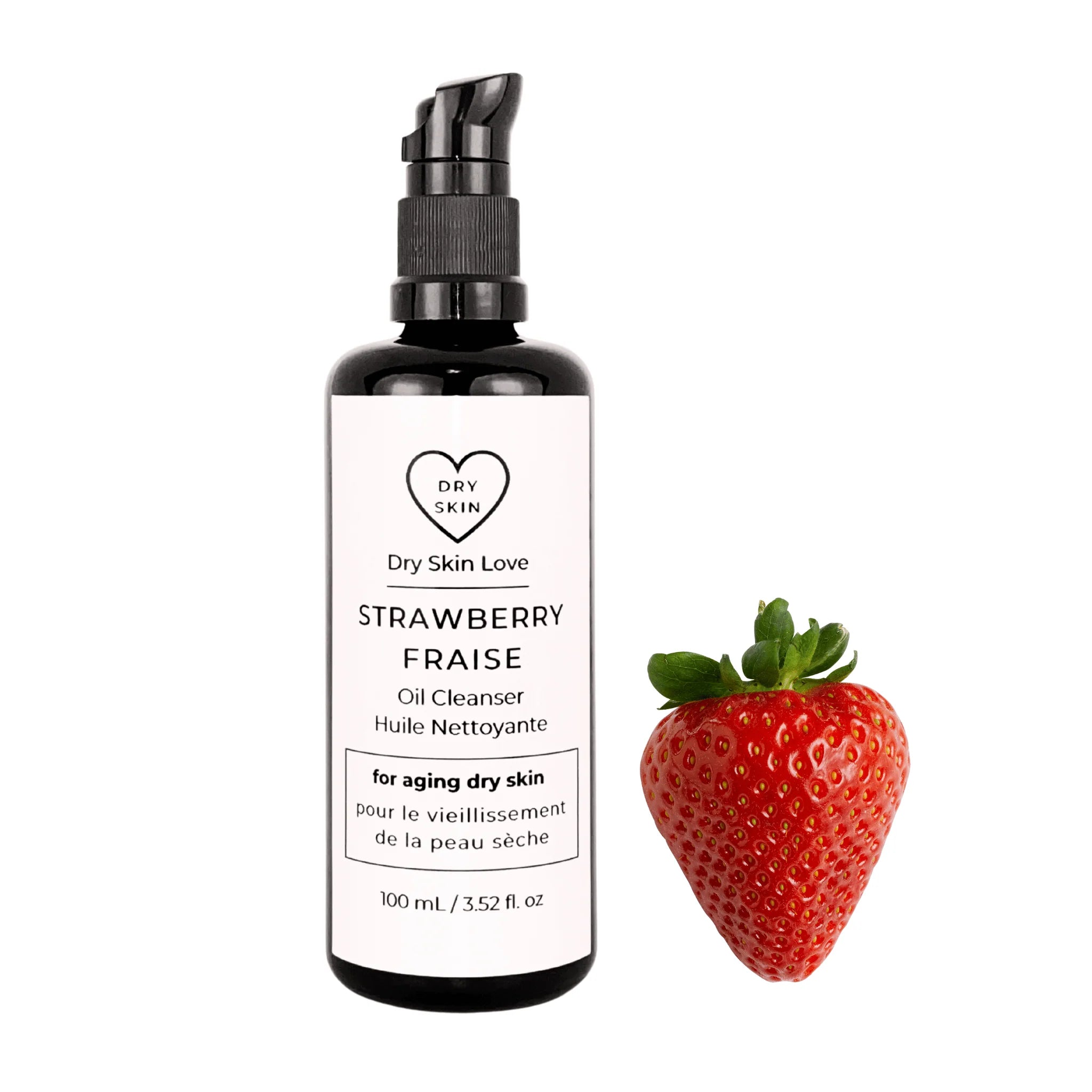 STRAWBERRY OIL CLEANSER for Dry Aging Skin 100ML