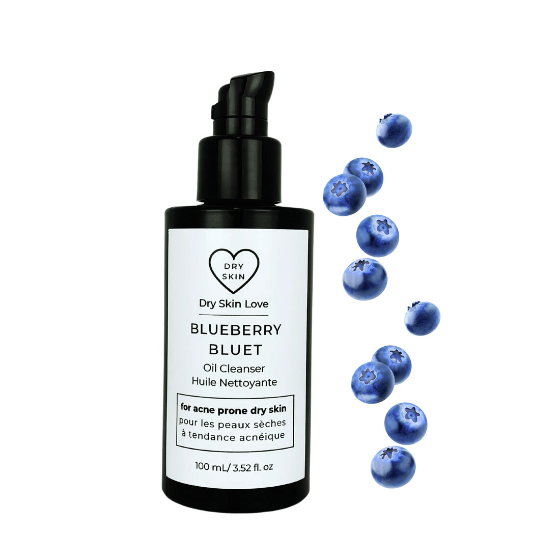 Blueberry Oil Cleanser for Dry Acne-Prone Skin 100ml